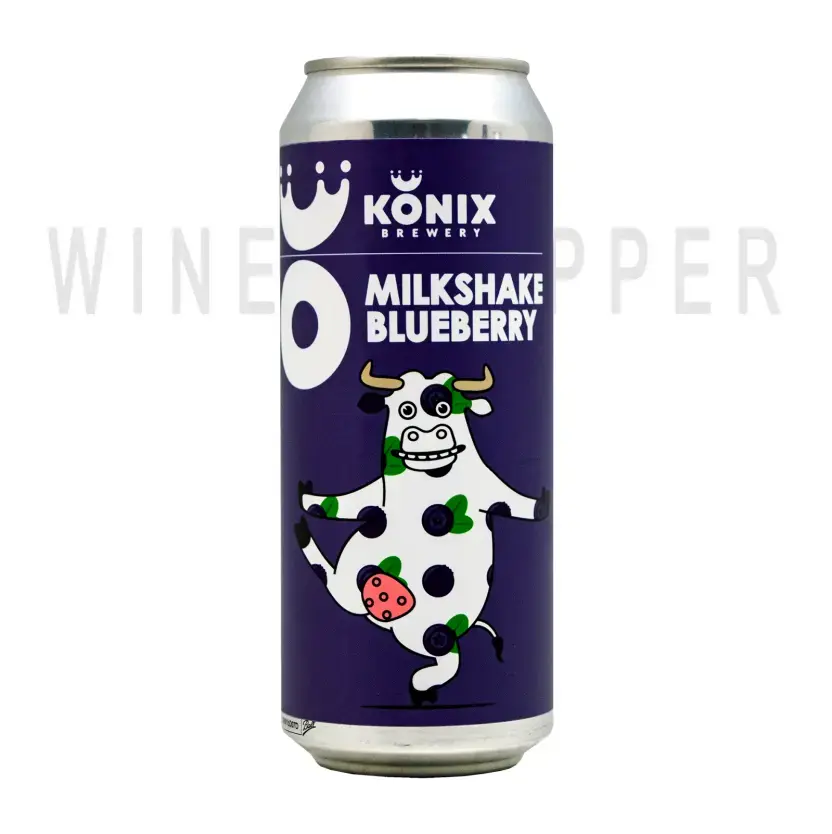 Пиво Konix Brewery, Milk Shake Blueberry, in can 0.5 л