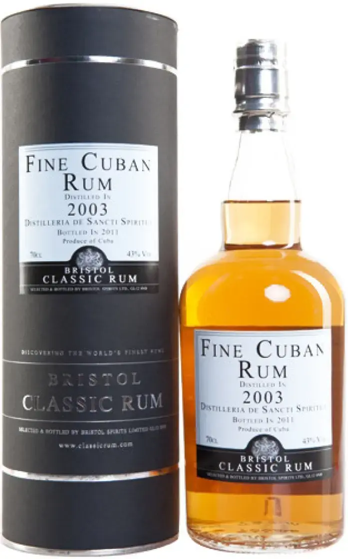 Ром Bristol Classic Rum, Fine Cuban Rum, 2003, gift tube 0.7 л