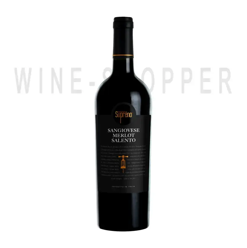 Вино Masseria Supreno Sangiovese-Merlot, Salento IGT 2017 0.75 л