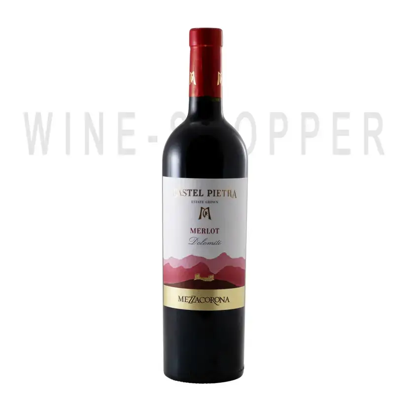 Вино Mezzacorona, Castel Pietra Merlot, Dolomiti IGT 2018 0.75 л