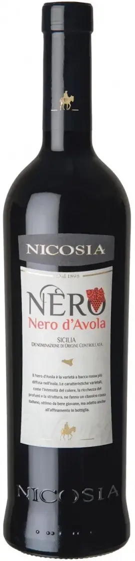 Вино Nicosia Nero Nero d'Avola Sicilia DOC, 2018, 0.75 л