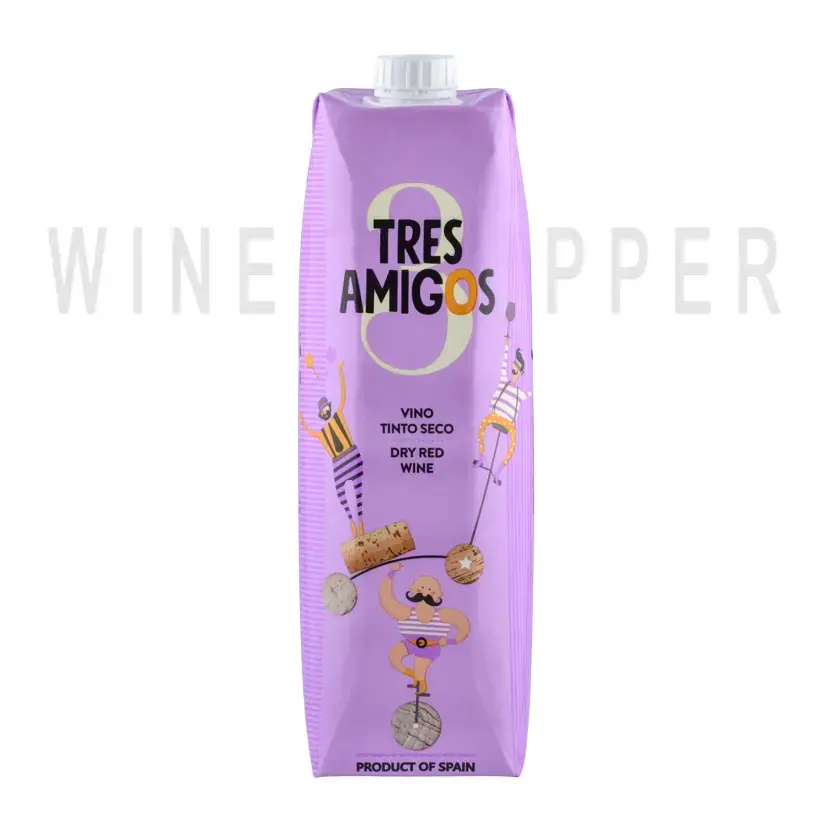 Вино Tres Amigos Tinto Seco, Tetra Prism 1 л