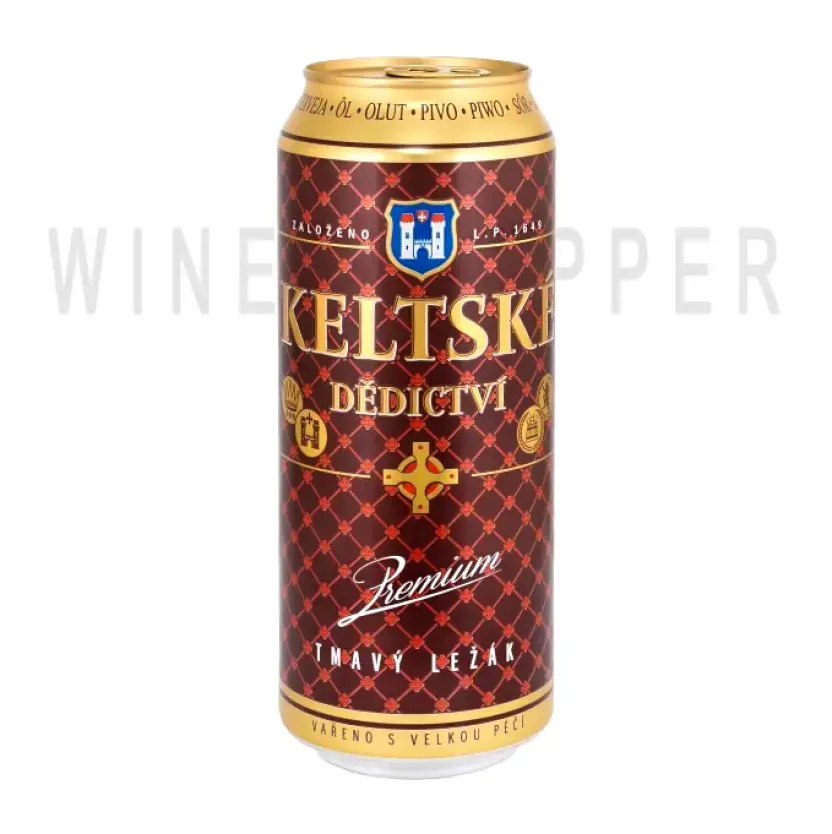Пиво Keltske Dedictvi Tmavy Lezak, in can 0.5 л