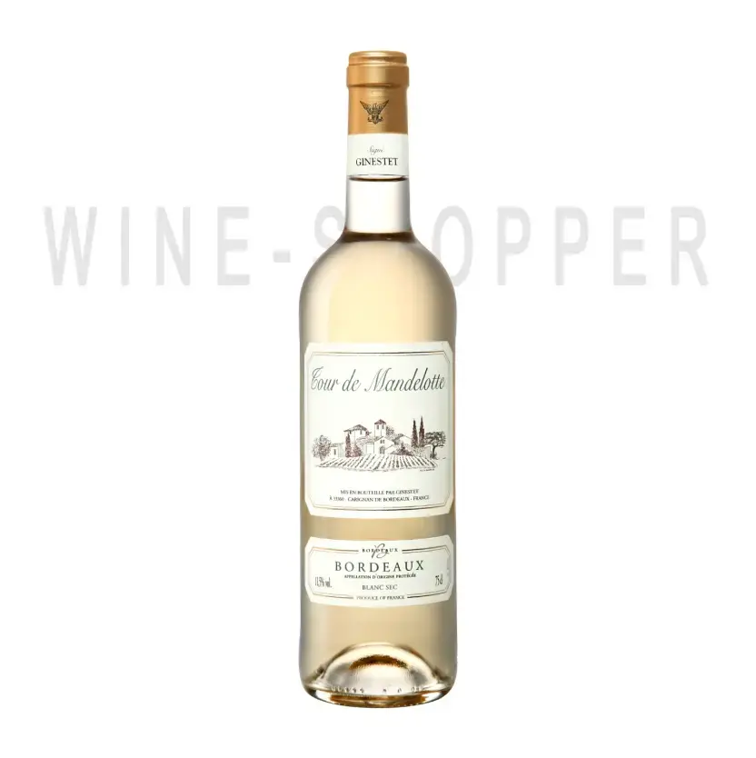 Вино Tour de Mandelotte Bordeaux AOC Blanc Sec 0.75 л