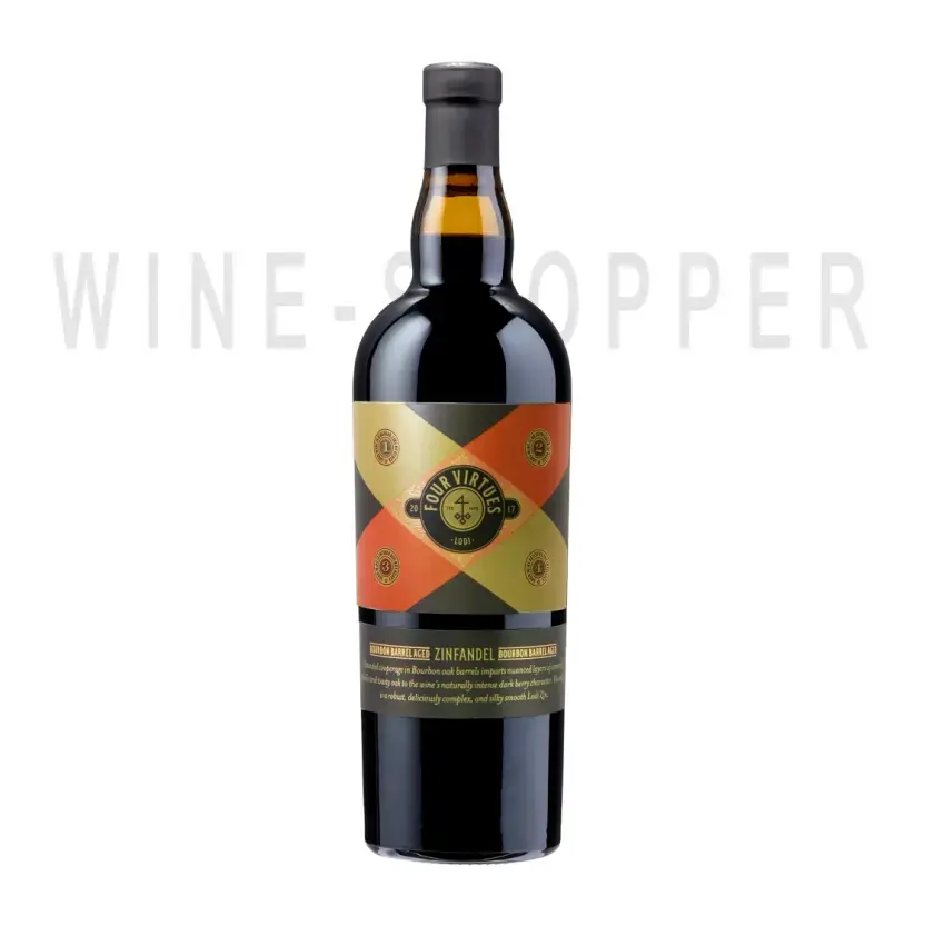 Вино Four Virtues Zinfandel 2017 0.75 л