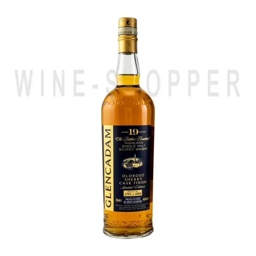 Виски Glencadam Highland Single Malt 19 y.o. Oloroso Cask Finish ANG 0.7 л