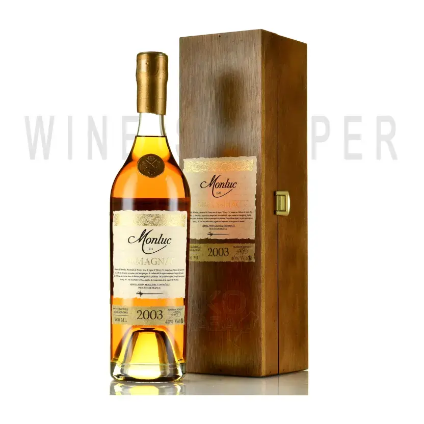 Арманьяк Monluc Armagnac wooden box 2003 0.7 л